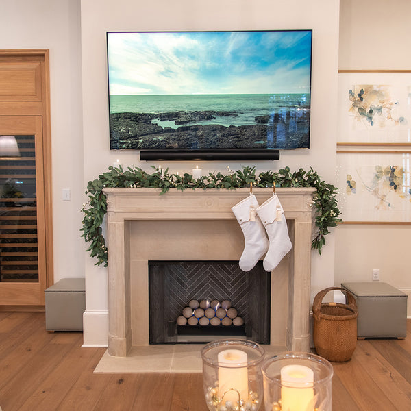 Fireplace Wall Mount Soundbar Above Tv Fireplace Sonos Arc Box