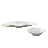 Nube Small Oval Pedestal Cracker Tray