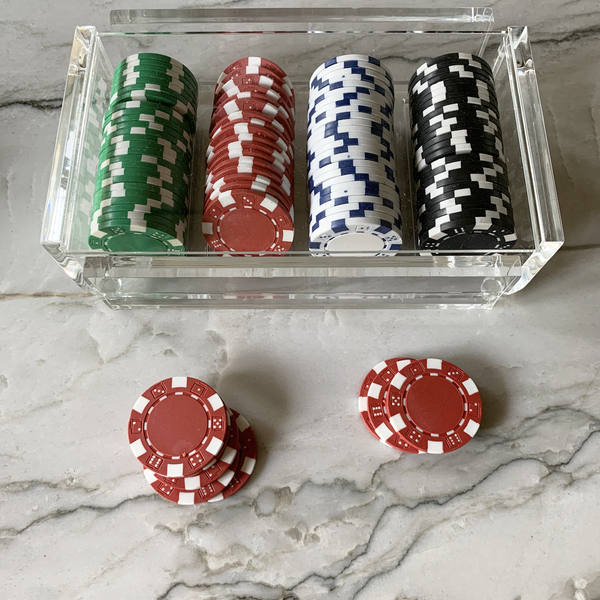  Luxe Poker Set, Poker Chips & Poker Cards Set with