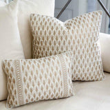 Accent Pillow Made with Fortuny Piumette Fabric