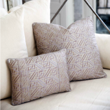 Accent Pillow Made with Fortuny Simboli Fabric