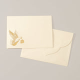 Alexa Pulitzer Notecard and Envelope Set with Golden Dove