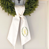 Monogrammed Laurel Wreath Sash
