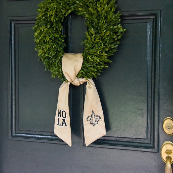 New Orleans Saints Wreath Sash – Fig & Dove