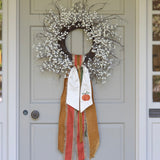 Shaded Pumpkin Wreath Sash