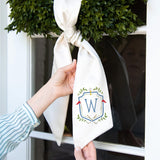 Golf Crest Wreath Sash