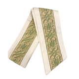 Wreath Sash Made with Fortuny Farnese Frieze Fabric