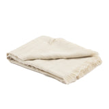 Baby Alpaca White Throw 47