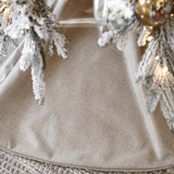 Metallic Woven Christmas Tree Skirt