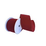 Deep Red Suede Ribbon 4"