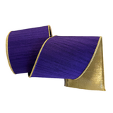 Purple Dupioni Ribbon - 4"