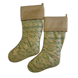 Christmas Stocking Made with Fortuny Farnese Frieze Fabric