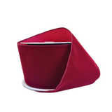Deep Red Suede Ribbon 4"