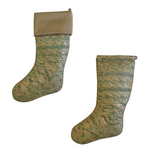 Christmas Stocking Made with Fortuny Farnese Frieze Fabric