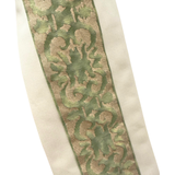 Wreath Sash Made with Fortuny Farnese Frieze Fabric