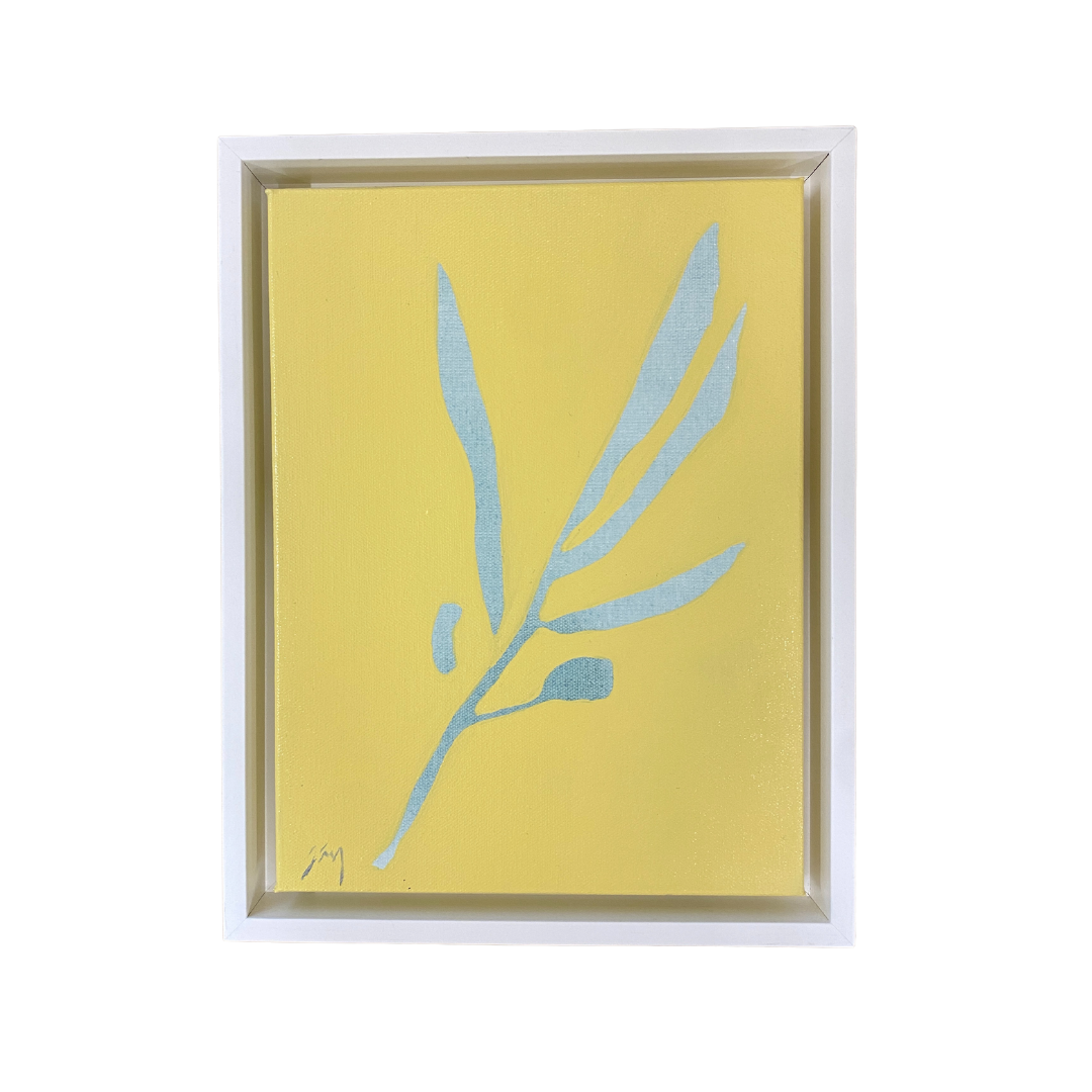Yellow Framed Canvas by Jessica O'Neill
