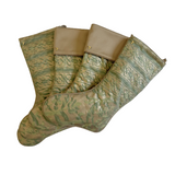 Christmas Stocking Made with Fortuny Farnese Frieze Fabric