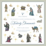 Nativity Acrylic Ornaments by Lauren Barksdale Hill