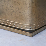 Kew Aged Brass Regency Outdoor Square Planter