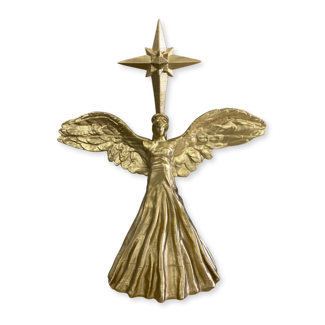 Tree Topper Angel Vector Angel Tree Topper| Angel Sculpture | Christmas Angel | Christmas Tree ...