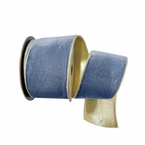 Blue Grey Velvet Ribbon 4