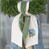 Hydrangea Wreath Sash - Blue