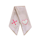 Blush Velvet Wreath Sash