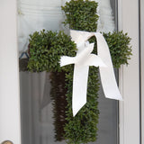 Ivory Double Faced Satin Ribbon Cutting - 42