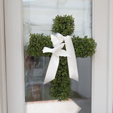 Ivory Double Faced Satin Ribbon Cutting - 42"