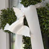 Ivory Double Faced Satin Ribbon Cutting - 42"