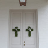 Cross Boxwood Wreath