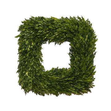 Square Boxwood Wreath - 18"