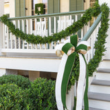 Evergreen Suede and Gold Ribbon