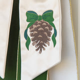 Pinecone Wreath Sash