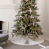 Ivory Cotton Sateen Tree Skirt