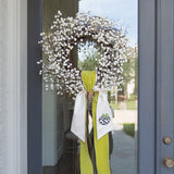 Checkered Pumpkin Wreath Sash