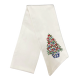 Chinoiserie Christmas Tree Wreath Sash