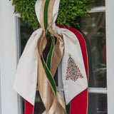 Christmas Tree Wreath Sash