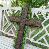 NEW Cross Boxwood Wreath