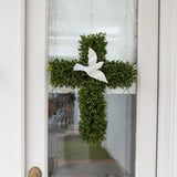 Cross Boxwood Wreath
