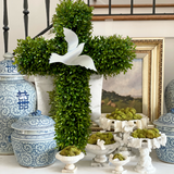 Cross Boxwood Wreath