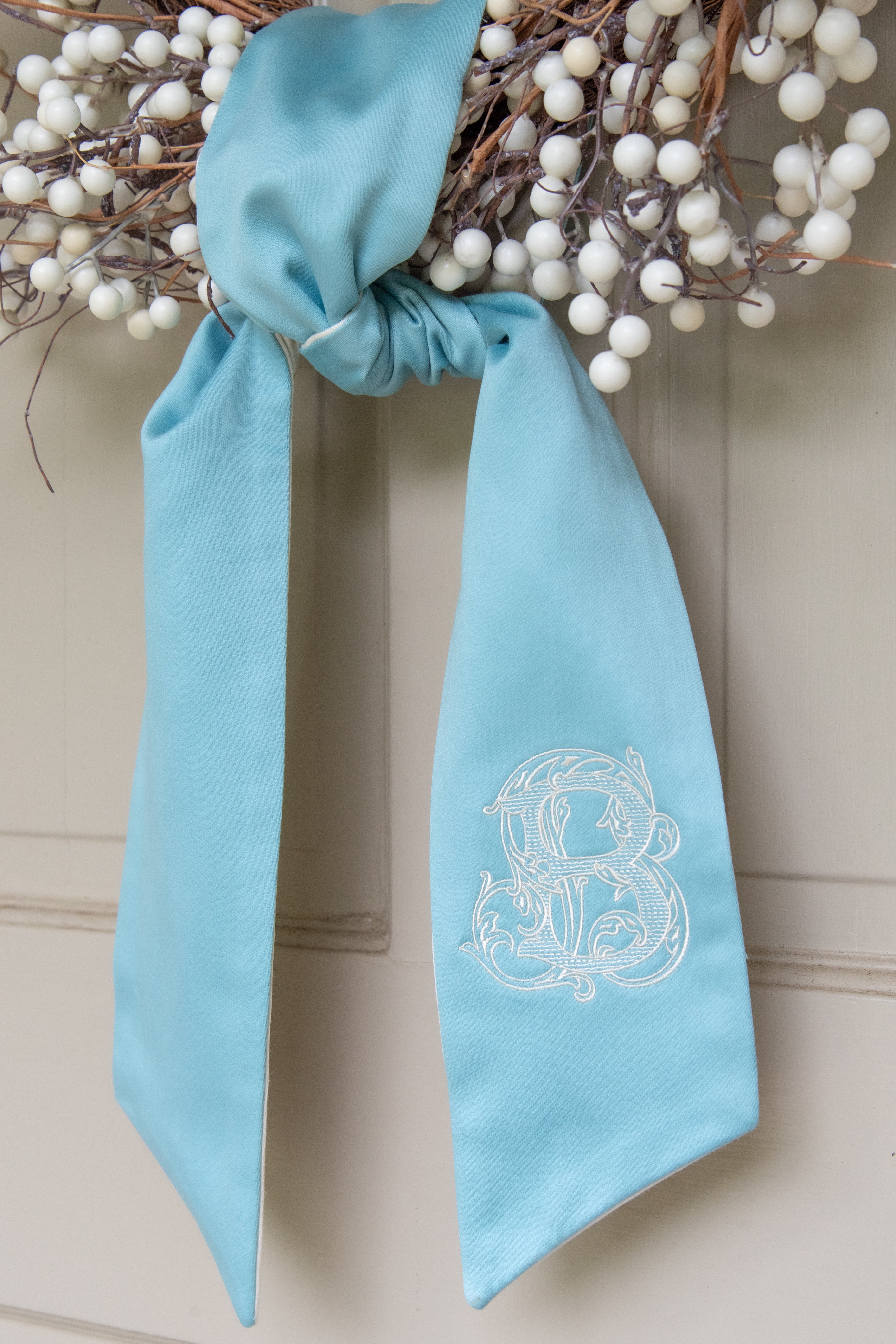 Colorblock Wreath Sash|Colorful Spring Wreath Sash – Fig & Dove