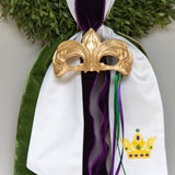 Mardi Gras Wreath Sash