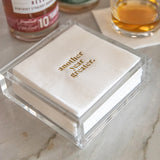 Gold Foil Cocktail Napkins - Another Year Greater