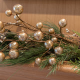 Gold Metallic Ball Garland 48"