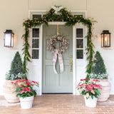 Blush Velvet Wreath Sash