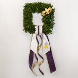 Mardi Gras Wreath Sash