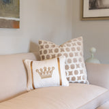 Royal Velvet Pin Pillow Made with Fortuny Fabric