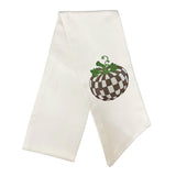 Brown Checkered Pumpkin Wreath Sash