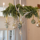 Gold leaf Mirrored Glass Ornament - 4"